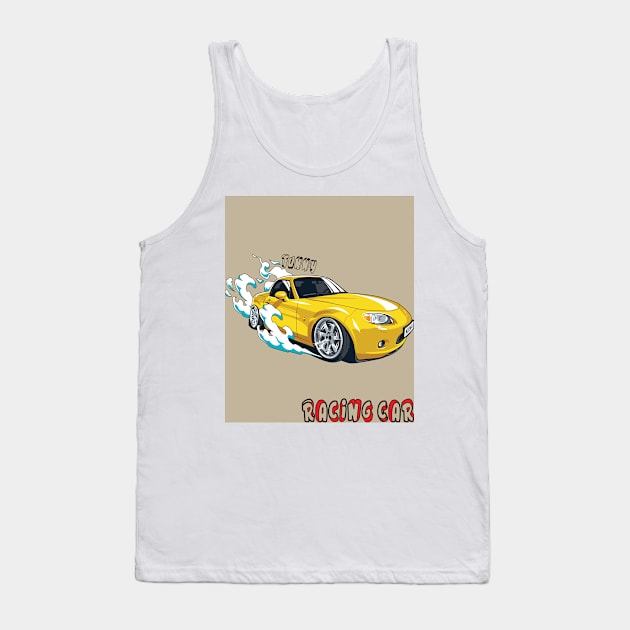 Racing car Tank Top by Creative Design for t-shirt